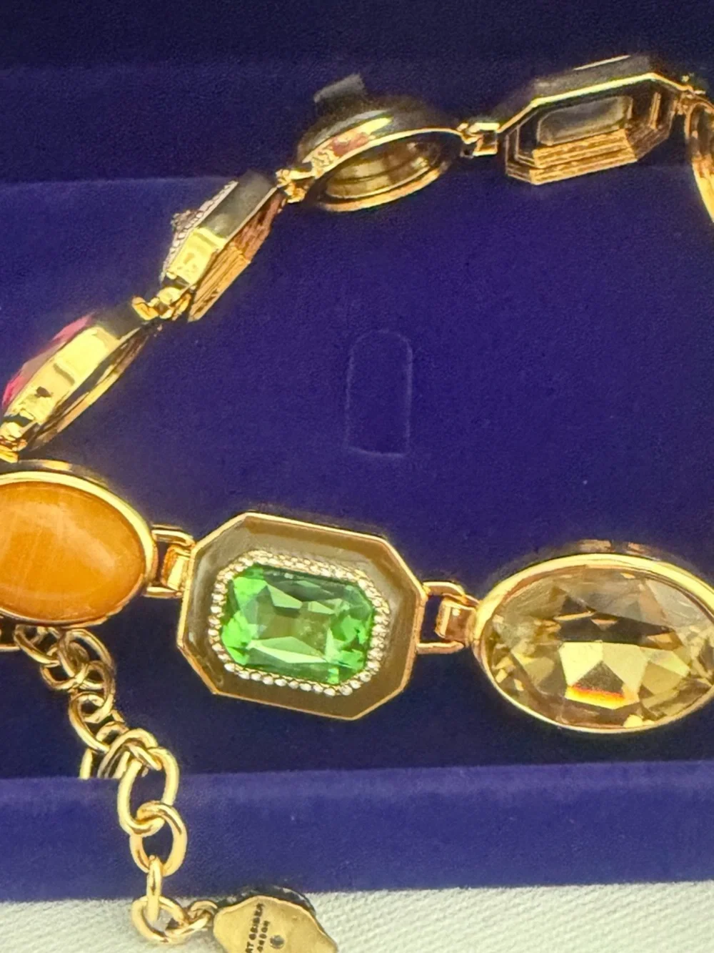 Kurt Geiger Multicolor Gemstone Statement Necklace. New ☀️ Luxurious Box Free ☀️ - Picture 12 of 17